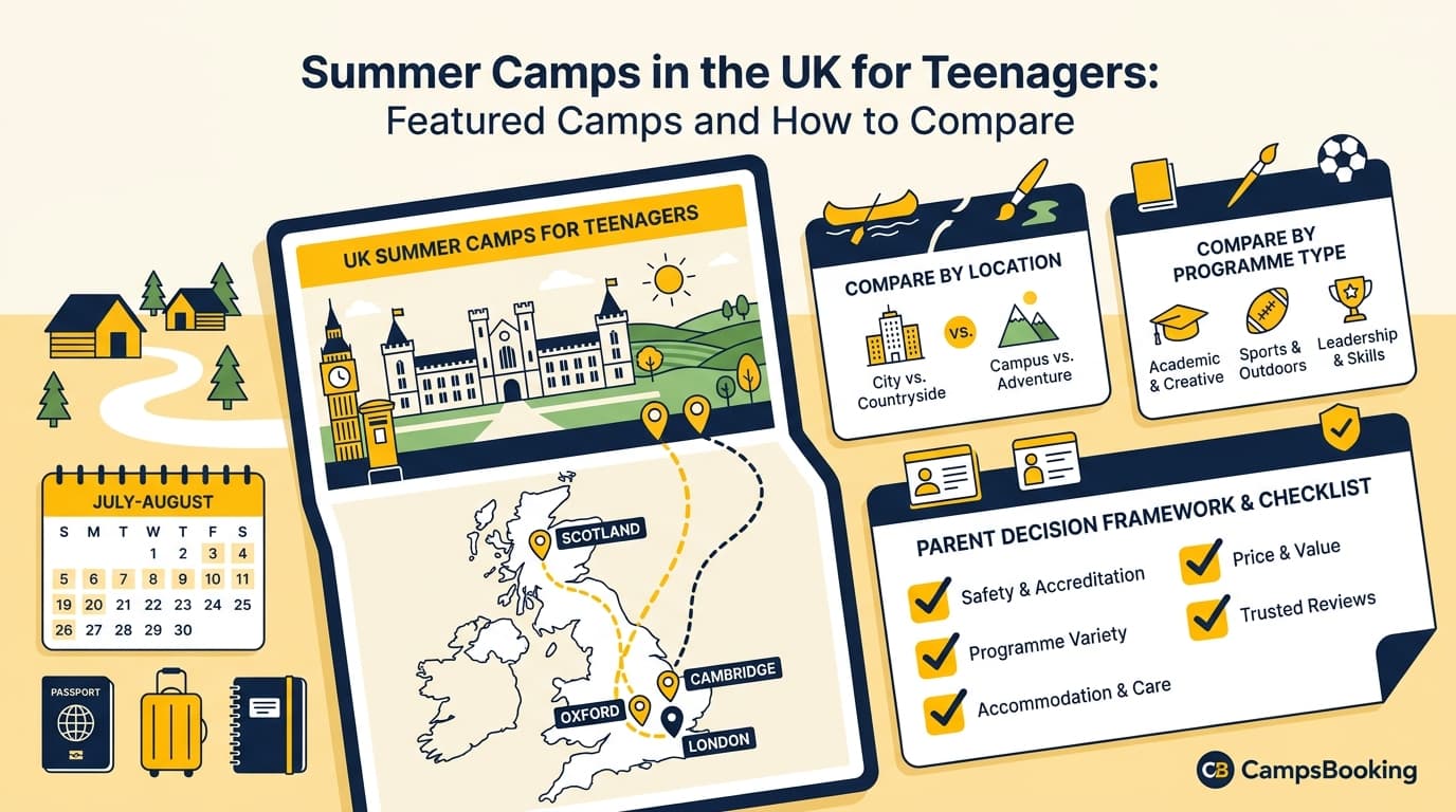Top UK Summer Camps for Teens: Compare and Choose — cover image